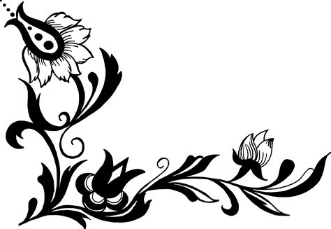 flower and vine stencil png