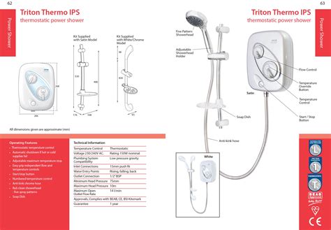 Triton Thermostatic Power Shower – Pome