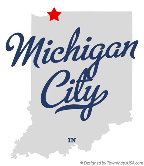 Map of Michigan City, IN, Indiana