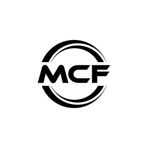 MCF letter logo design in illustration. Vector logo, calligraphy ...