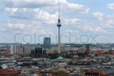 Aerial view of Berlin Germany from the ... | Stock image | Colourbox