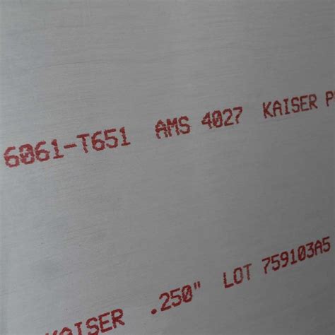 Aluminum Plate 6061T651