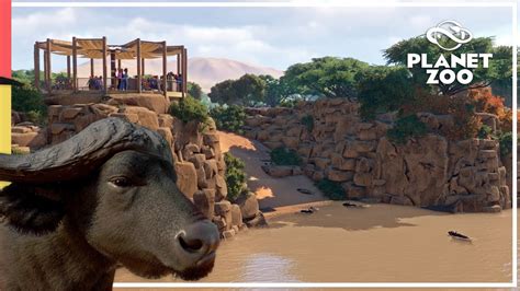 The African River Crossing｜Buffalo Habitat｜Planet Zoo Speed Build - YouTube