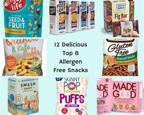 Top 8 Allergen Free Snacks—everything on the list is free of Dairy, Soy ...