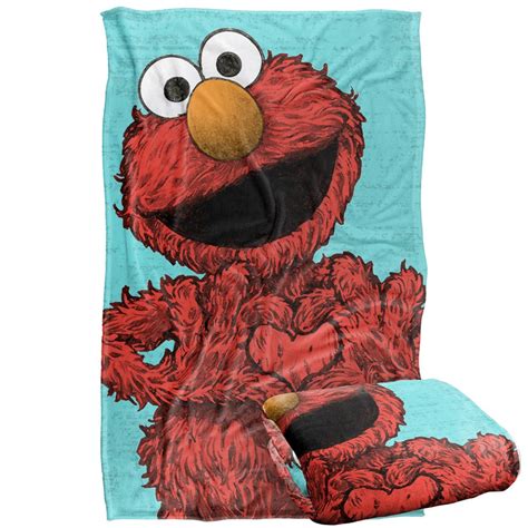 Sesame Street Elmo Painted Officially Licensed Silky Touch Super Soft ...