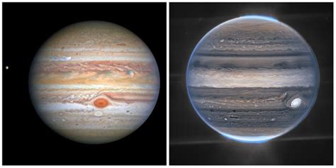 Side-by-Side Jupiter Images: Webb Sees Rings, Moons That Hubble Can't - Business Insider