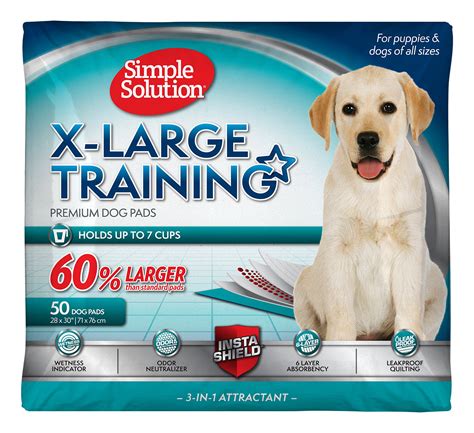 Buy Simple SolutionExtra Large Training Puppy Pads - 3 in 1 Attractant ...