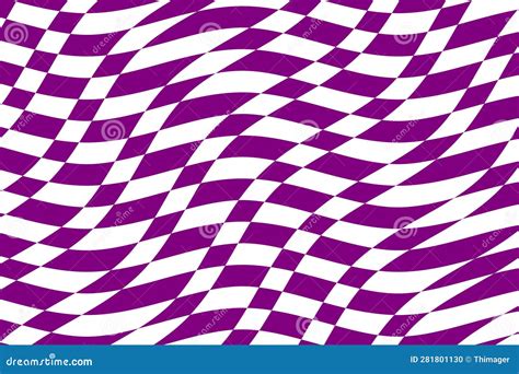 Purple and White Wavy Checkered Flag Background Vector. Stock Vector - Illustration of curly ...