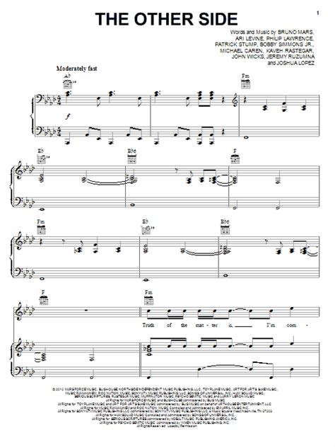 The Other Side | Sheet Music Direct