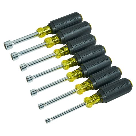 Magnetic Nut Driver Set 3'' Shaft, 7 Pc - 631M | Klein Tools - For Professionals since 1857