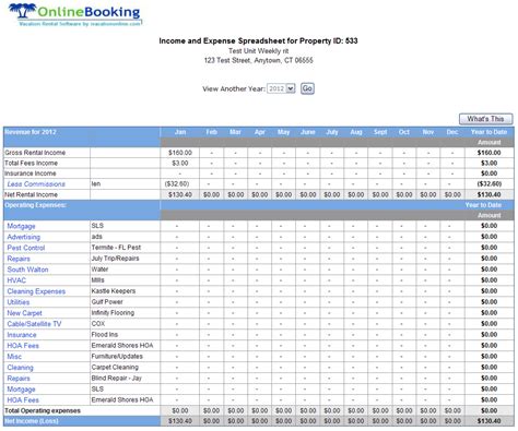 Sample Spreadsheet For Rental Property regarding Example Of Accounting ...