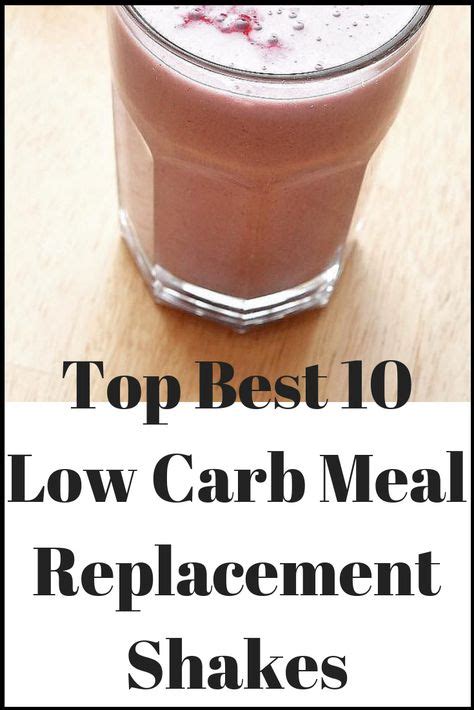 best low carb meal replacement shakes for weight loss