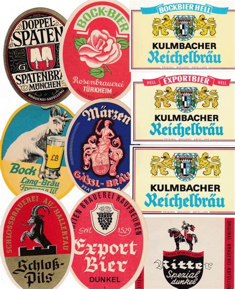 Collection of 169 old German beer labels - Catawiki