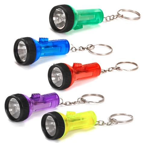 Large Plastic Flashlight Keychain - PartyBell.com