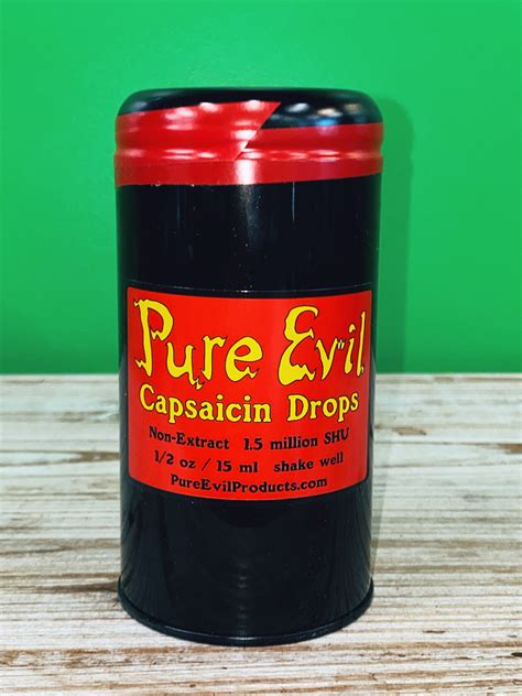 Pure Evil Capsaicin Drops (1.5 Million SHU) -1/2 oz – SnobFoods.com