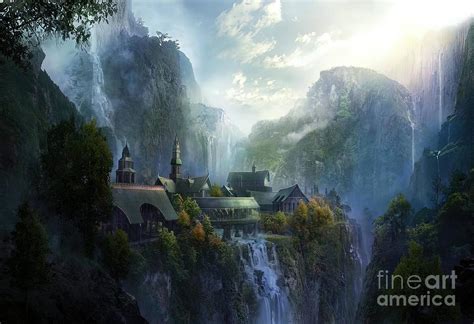 Rivendell Painting by Green Georgia | Fine Art America