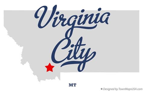 Map of Virginia City, MT, Montana