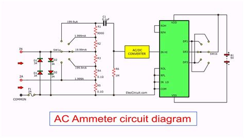 Simple Circuit Diagram Multimeter - Elt-Voc