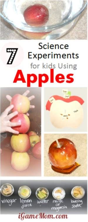 7 Kids Science Experiments with Apples