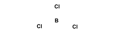 Draw the Lewis dot structure for boron trichloride, BCl$_3$. | Quizlet