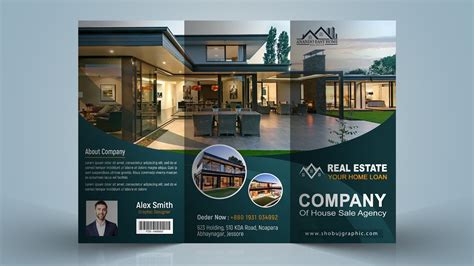 Real Estate Brochure Design Template in Photoshop - YouTube