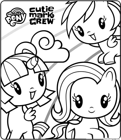 Cutie Mark Crew Fluttershy Coloring Pages Coloring Pages