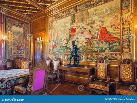 Interior of Pau Castle (Chateau De Pau), France Editorial Photo - Image ...