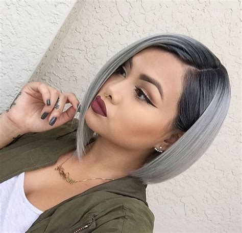 20 Trendy Gray Hairstyles: Gray Hair Trend & Balayage Hair Designs - Hairstyles Weekly