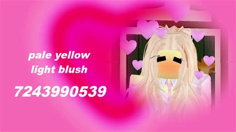 new blush decal IDs | ROBLOX - YouTube