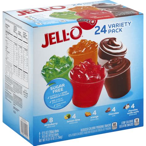 Jell-O Jello-O Sugar Free Gelatin and Pudding Cups Variety Pack | Shop ...