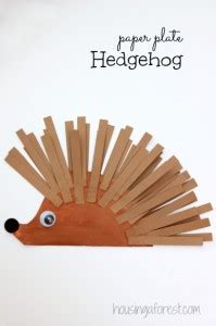 Paper Plate Hedgehog | Housing a Forest