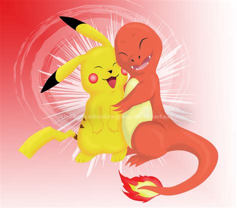 Pokemon Fan Art - Pikachu and Charmander by TheKohakuDragon on DeviantArt