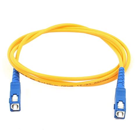 1M Single-mode Fibre Jumper Wire SC-SC Optical Fiber Patch Cable Cord SM SX Networking Cables ...