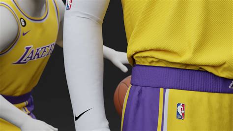 Los Angeles Lakers Home Jersey 2023 Main - 3D Model by ShehataDesigns