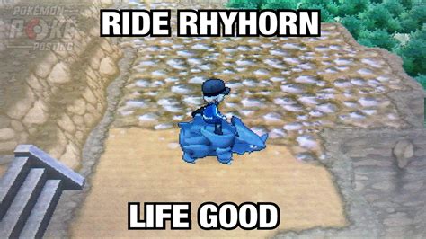 Ride Rhyhorn, life good. : r/pokemon