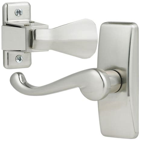 IDEAL Security Satin Silver Storm Door Lever Handle Set-SKGLWSC - The ...