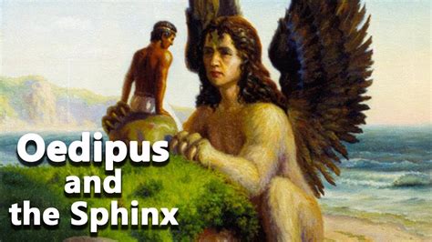 Oedipus And The Sphinx Painting