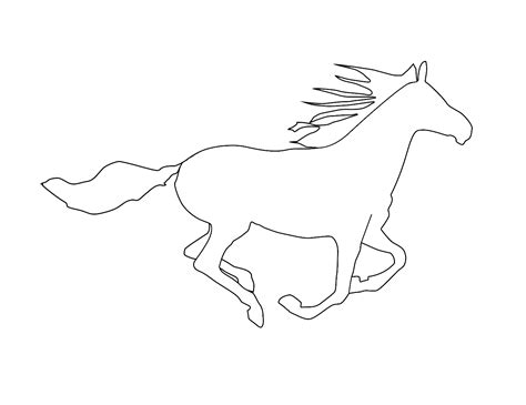 horse outline clipart - Clip Art Library