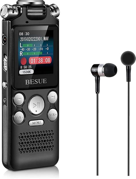 Amazon.com: BESUE Digital Voice Recorder - Handheld Sound Recorder ...