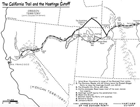 Donner Party Campsite Map