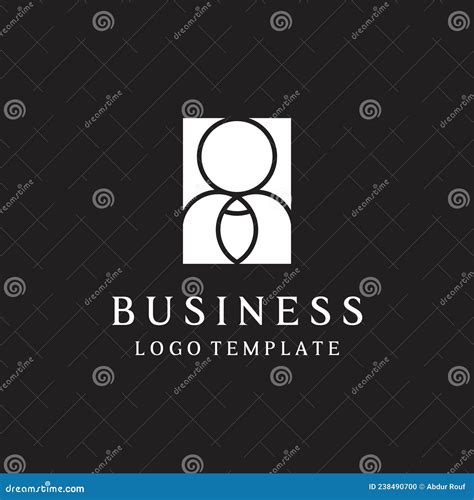 Businessman Vector Logo Template Stock Vector - Illustration of icon, achievement: 238490700