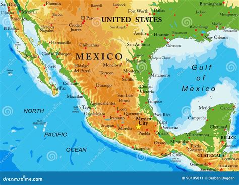 Mexico Map - Cdr Format Vector Illustration | CartoonDealer.com #97728980