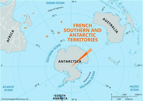 French Southern And Antarctic Lands Map