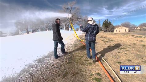 Snow Making in Levelland, TX