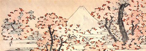 Mount Fuji seen throught cherry blossom - Katsushika Hokusai - WikiArt.org - encyclopedia of ...