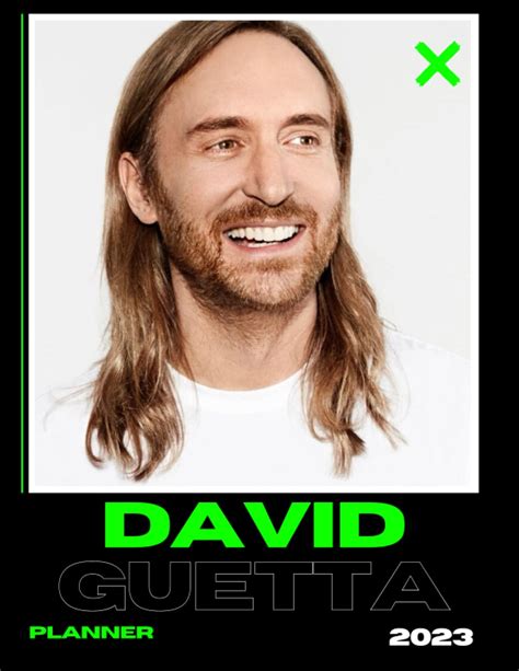 Buy David Guetta 2023 PLANNER: David Guetta Monthy Weekly Daily Planner ...