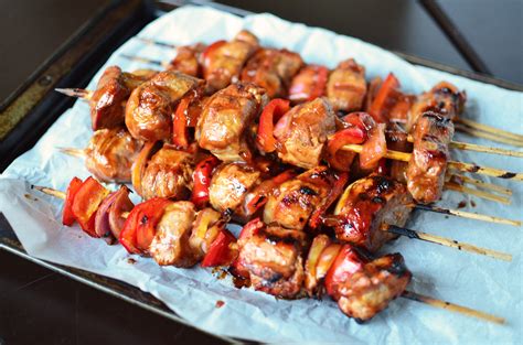 Drunken Pork Kebabs - Simple, Sweet & Savory