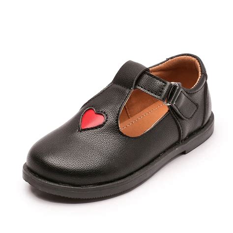 children leather shoes 2018 Spring Autumn kids Cute Small love heart shaped leather shoes Girls ...