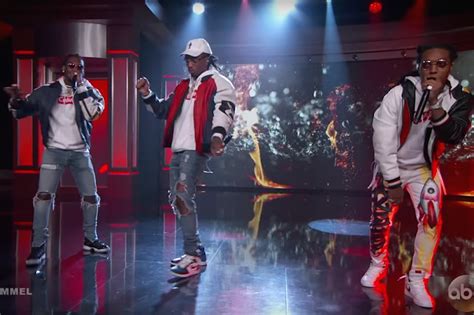 Migos Hit the 'Jimmy Kimmel Live!' Stage to Perform 'Bad & Boujee'