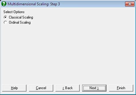 Unistat Statistics Software | Multidimensional Scaling